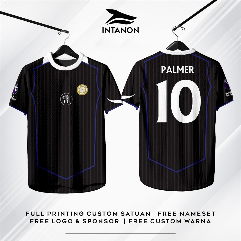 Jual JERSEY CHELSEA THIRD 3RD HITAM 2025-2026 FULLPRINTING CUSTOM NAMA ...