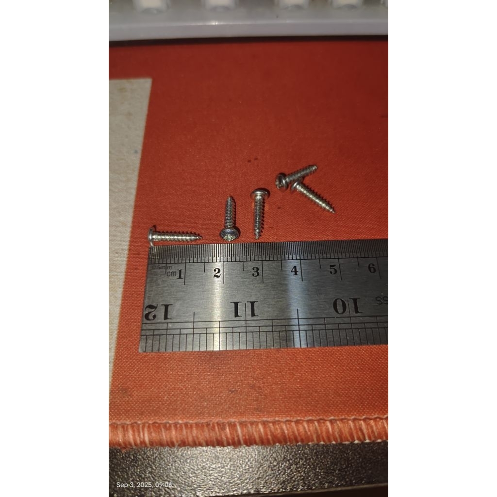 Jual baut cacing sekrup 4 x 12mm isi 100pcs lubang maximal 4mm | Shopee ...
