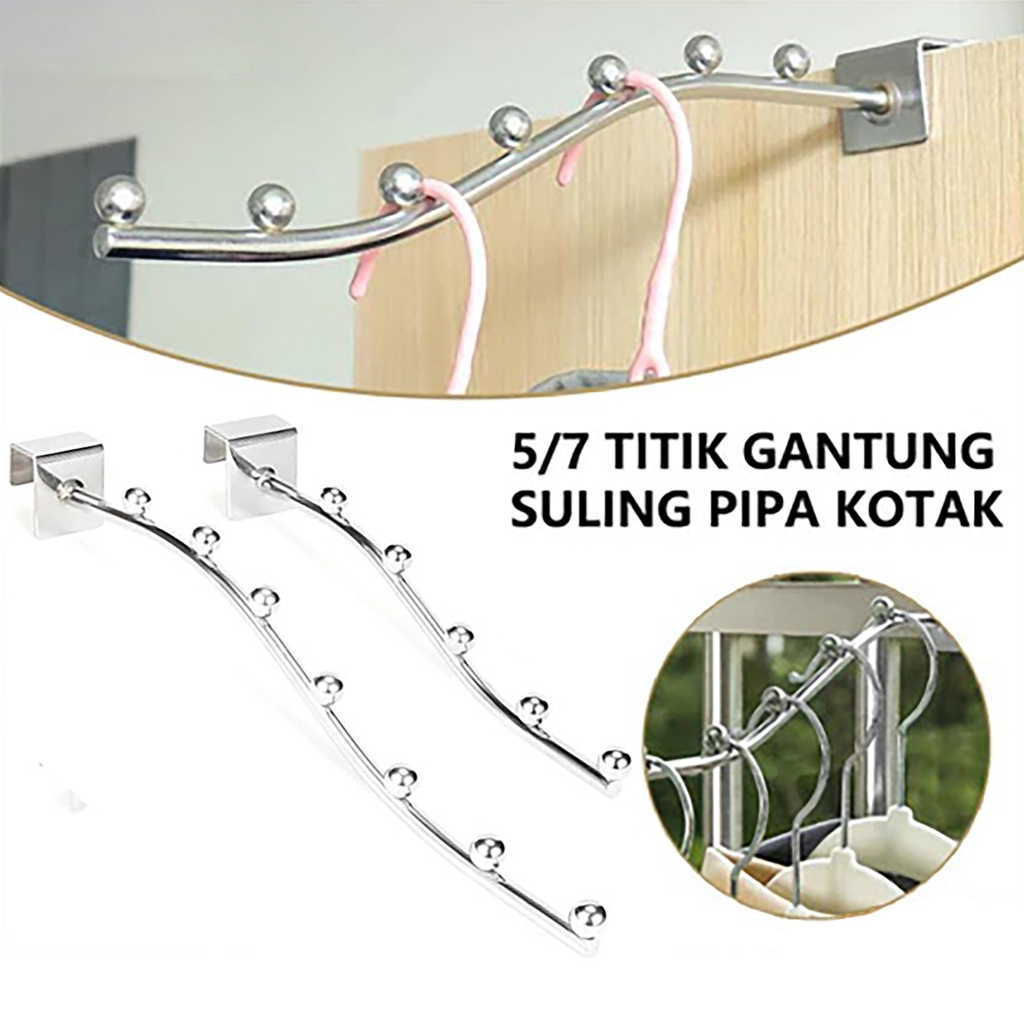 Jual 5 Suling Pipa Kotak /7 Titik Suling cantol pipa kotak/Hanger ...