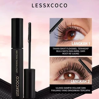 Lessxcoco Maskara Tahan Air Keriting Alami