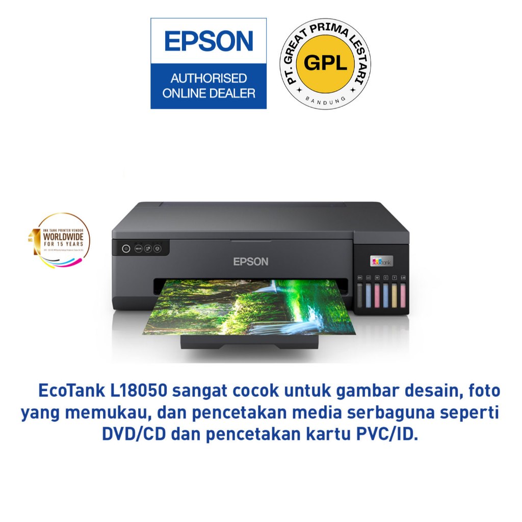 Jual Printer Epson L18050 L18050 A3 Wi-Fi Photo Quality 6 Warna - Epson ...