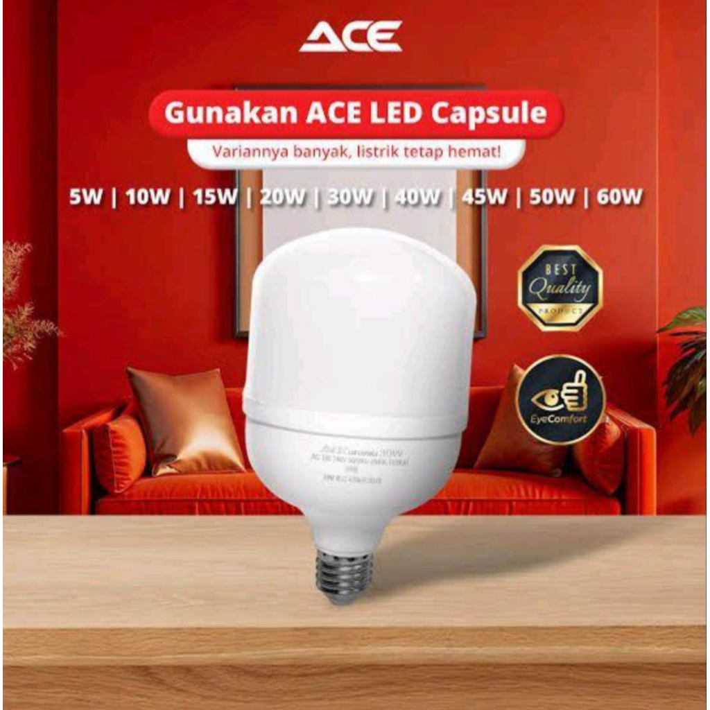 Jual LAMPU LED ACE GARANSI RESMI 1 TAHUN LAMPU ACE LED GARANSI 1TAHUN
