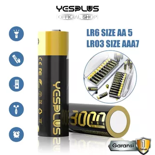 Baterai YESPLUS YS-933 LR6 1.5V AA 3000mAh / LR03 1.5V AAA 1.300mAH Battery isi 10pcs