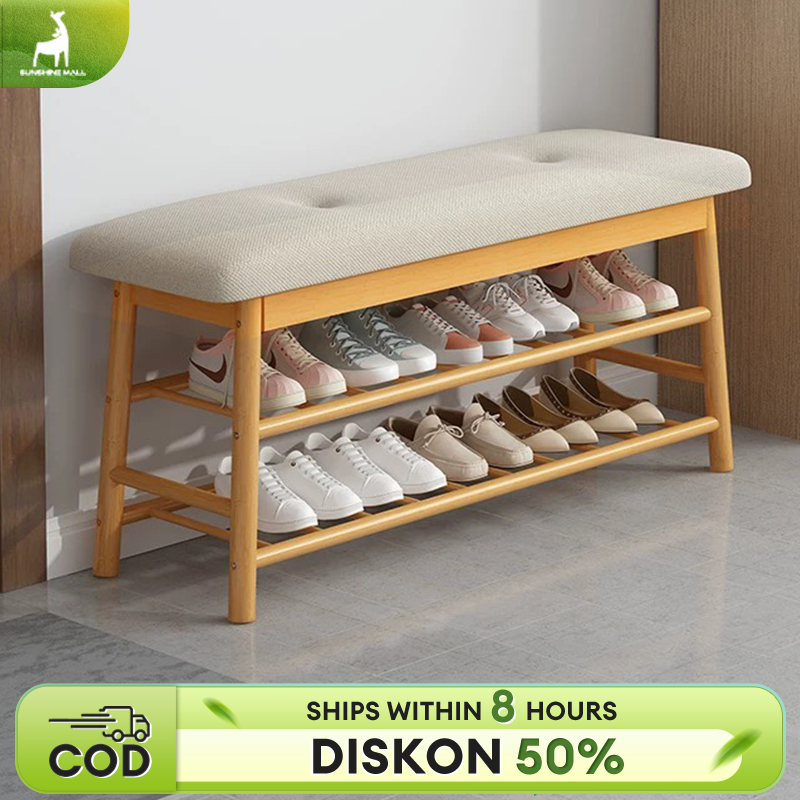 Jual Rak Sepatu Rak 2 Susun Rak Sepatu Sandal Rak Sepatu Kayu Rak ...