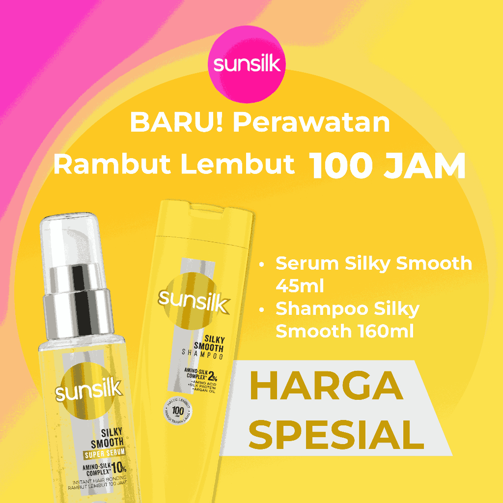 Jual [BUNDLE] Sunsilk Shampoo Silky Smooth 160 ml + Sunsilk Super Serum ...