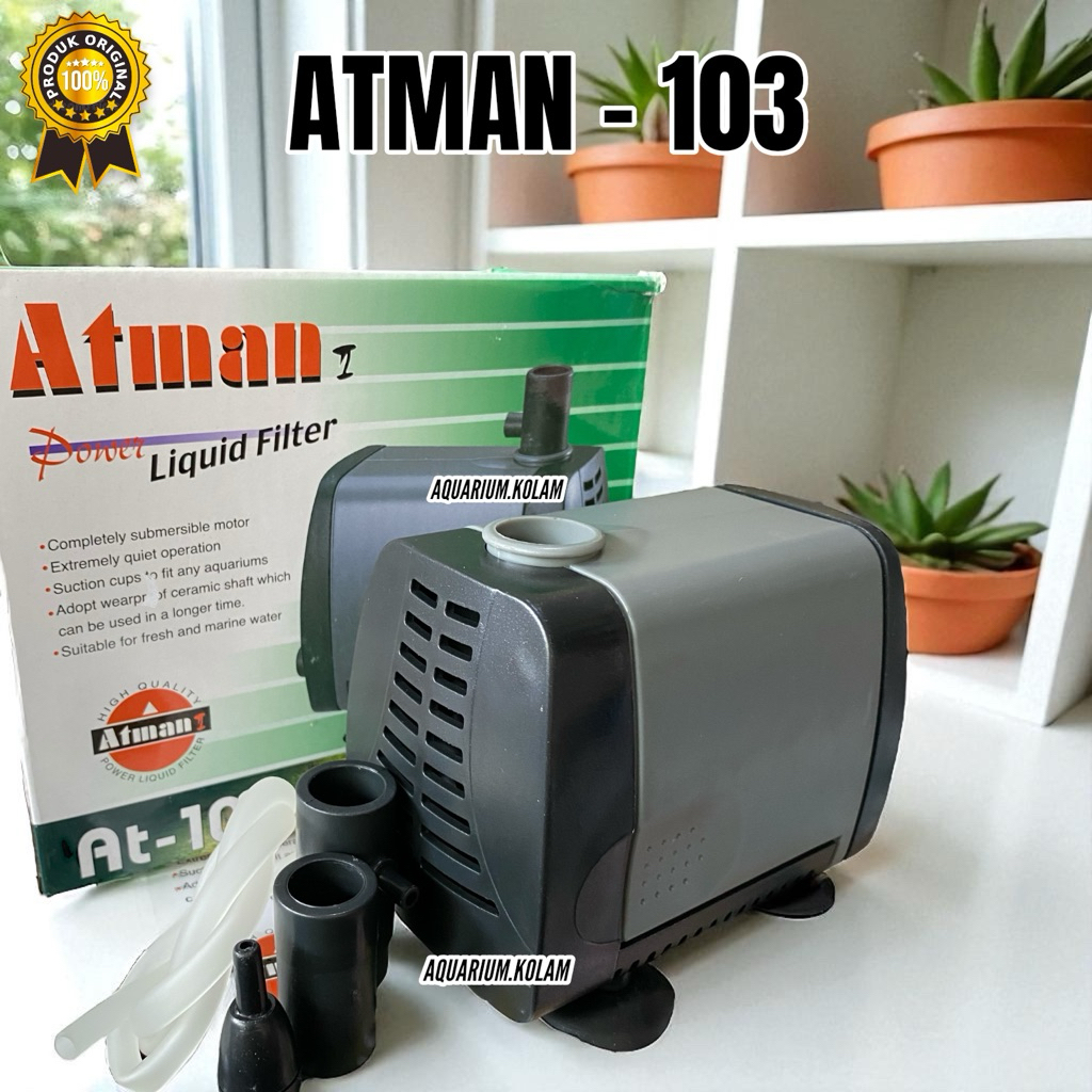 Jual PROMO PREMIUM ATMAN SERIES 103 104 POMPA AQUARIUM AQUASCAPE KOLAM ...