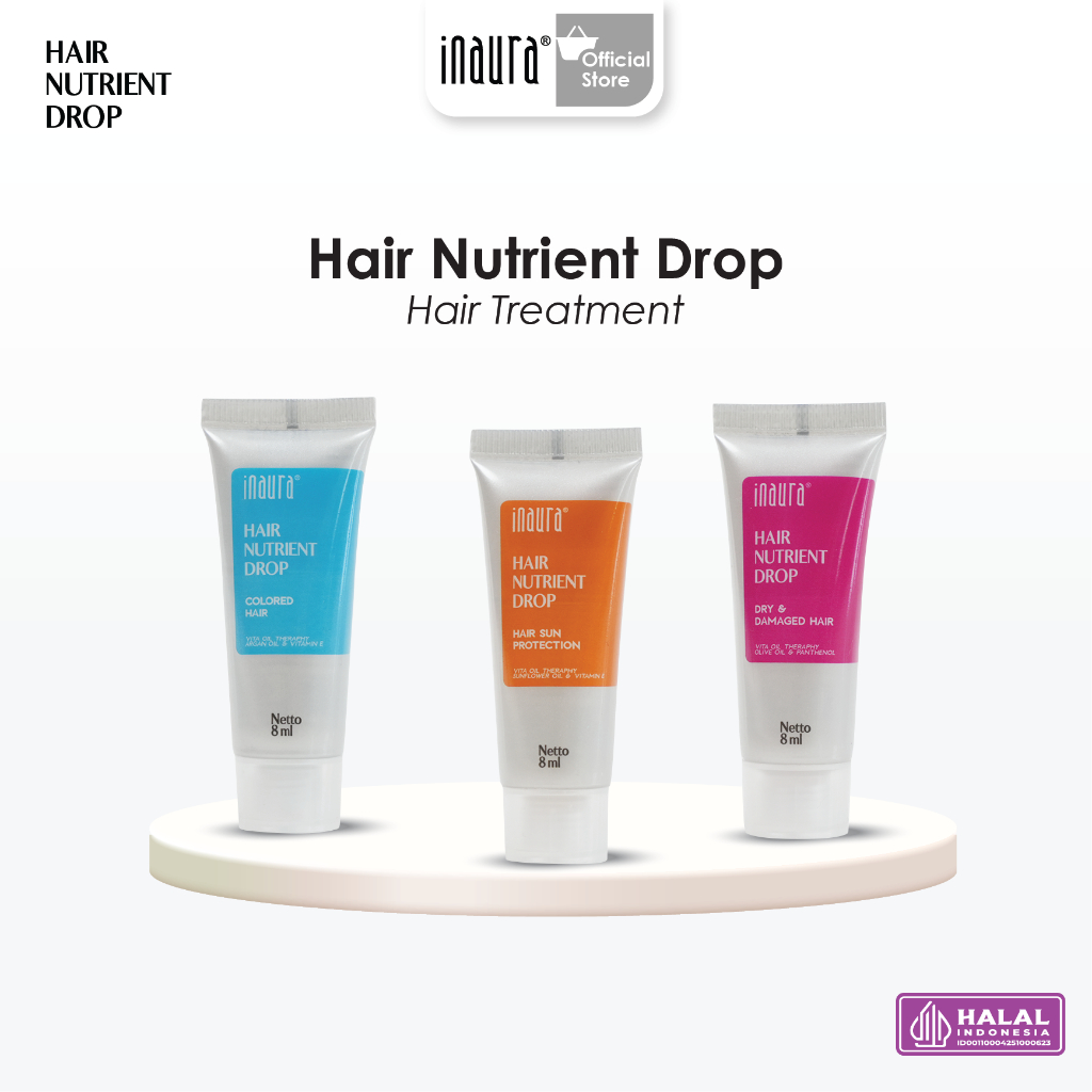 Jual Inaura hair nutrient drop 8 ml series (Pink,Orange,Blue) vitamin ...