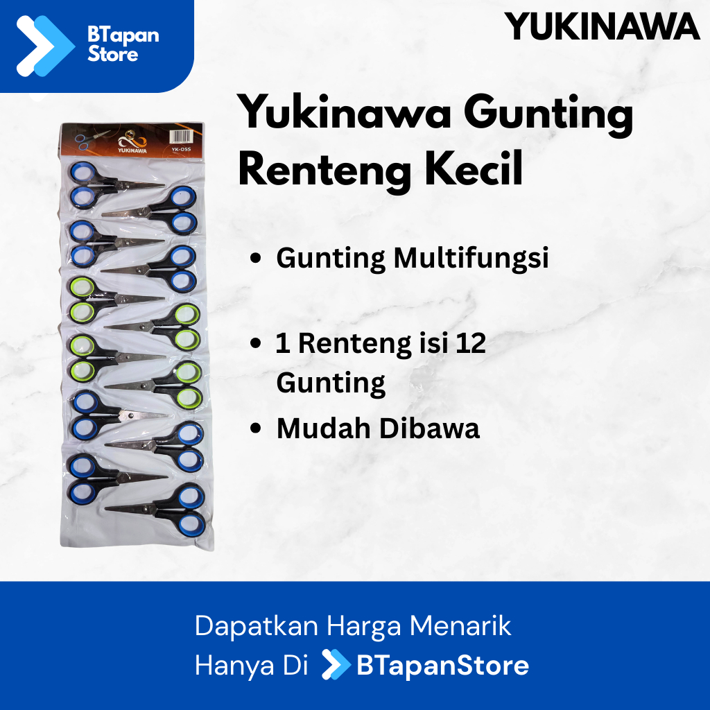 Jual Gunting Kecil Renteng Serbaguna / Multifungsi YAKINAWA (1 LUSIN ...