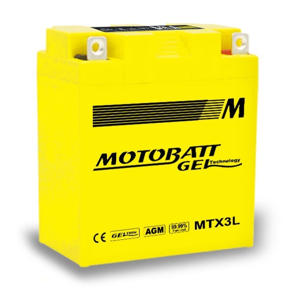 Aki Motor RX KING, Satria RU 2 Tak, Ninja 150R, Ninja R Motobatt MTX3L Aki Kering Gel Original