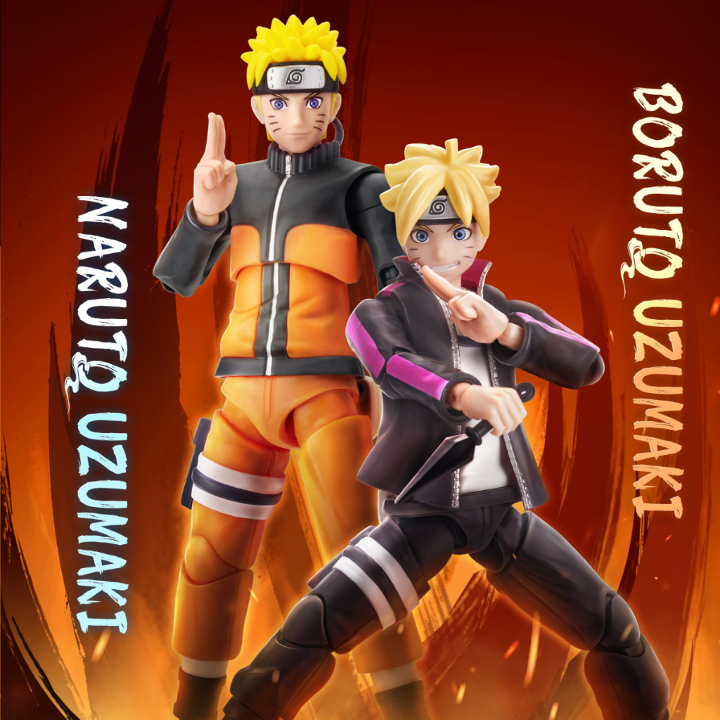[PRE ORDER] Blokees Naruto Champion Class Uzumaki Naruto Uzumaki Boruto  Pulamoya Plastick Model Kit Naruto Shinppuden Action Figure