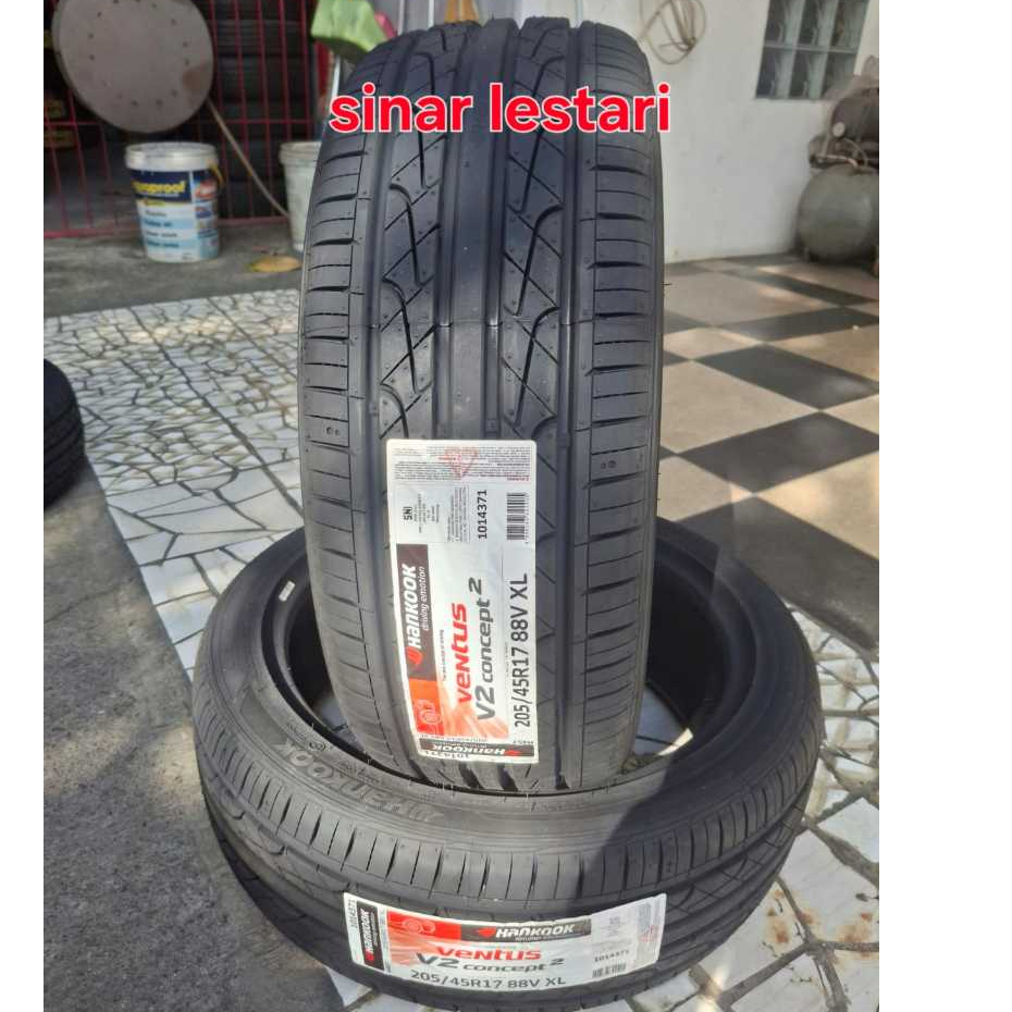 Jual Ban 205 45 r17 88V XL H457 Hankook Ventus V2 Concept2 Ban Mobil ...