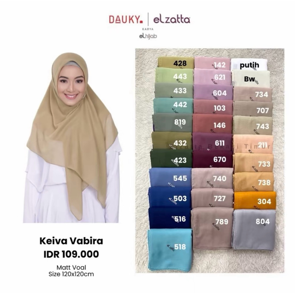 Jual Keiva Vabira Elzatta - segiempat jumbo elzatta | Shopee Indonesia
