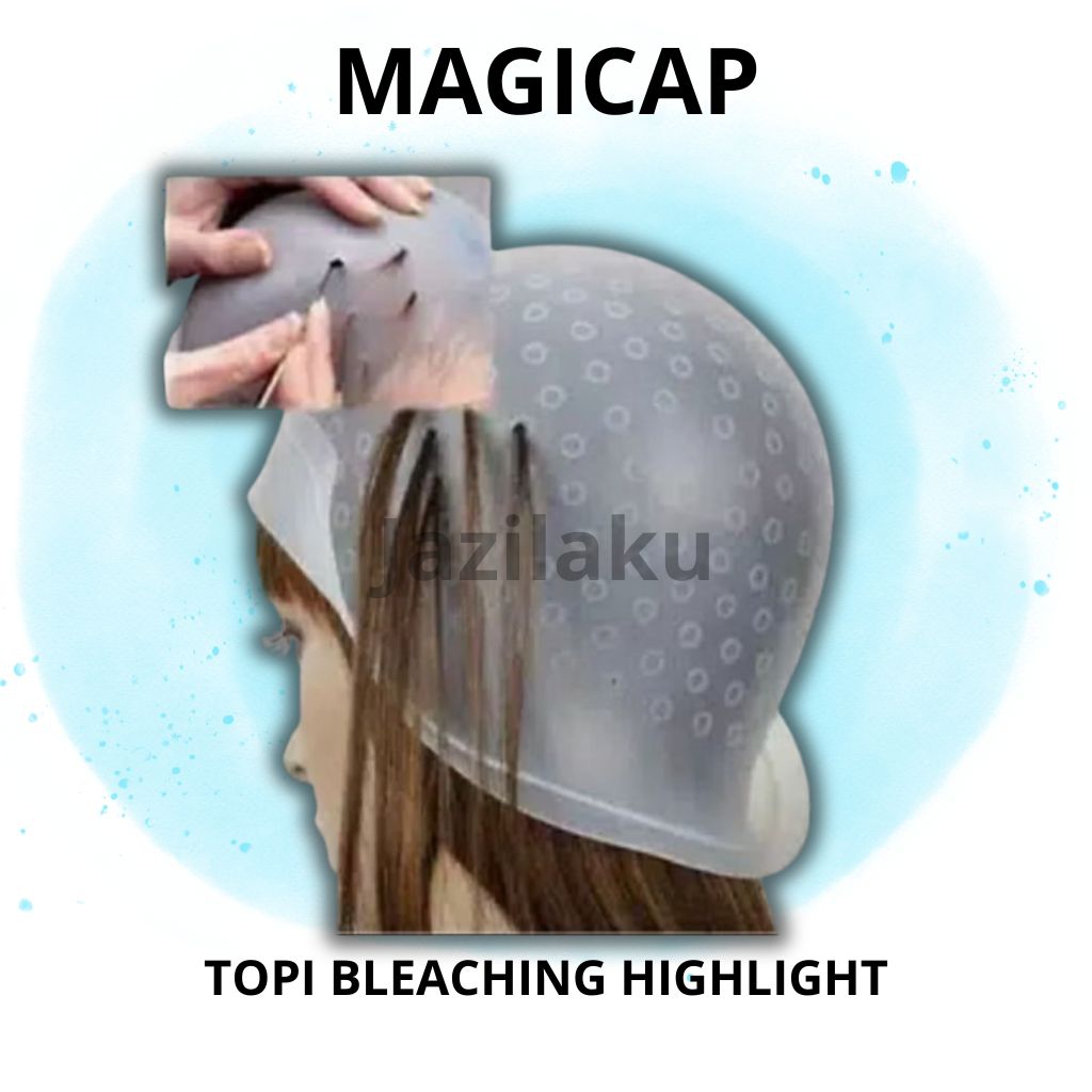 Jual Topi Highlight Magic Cap Cat Rambut Topi Bleaching Alat Pewarna ...