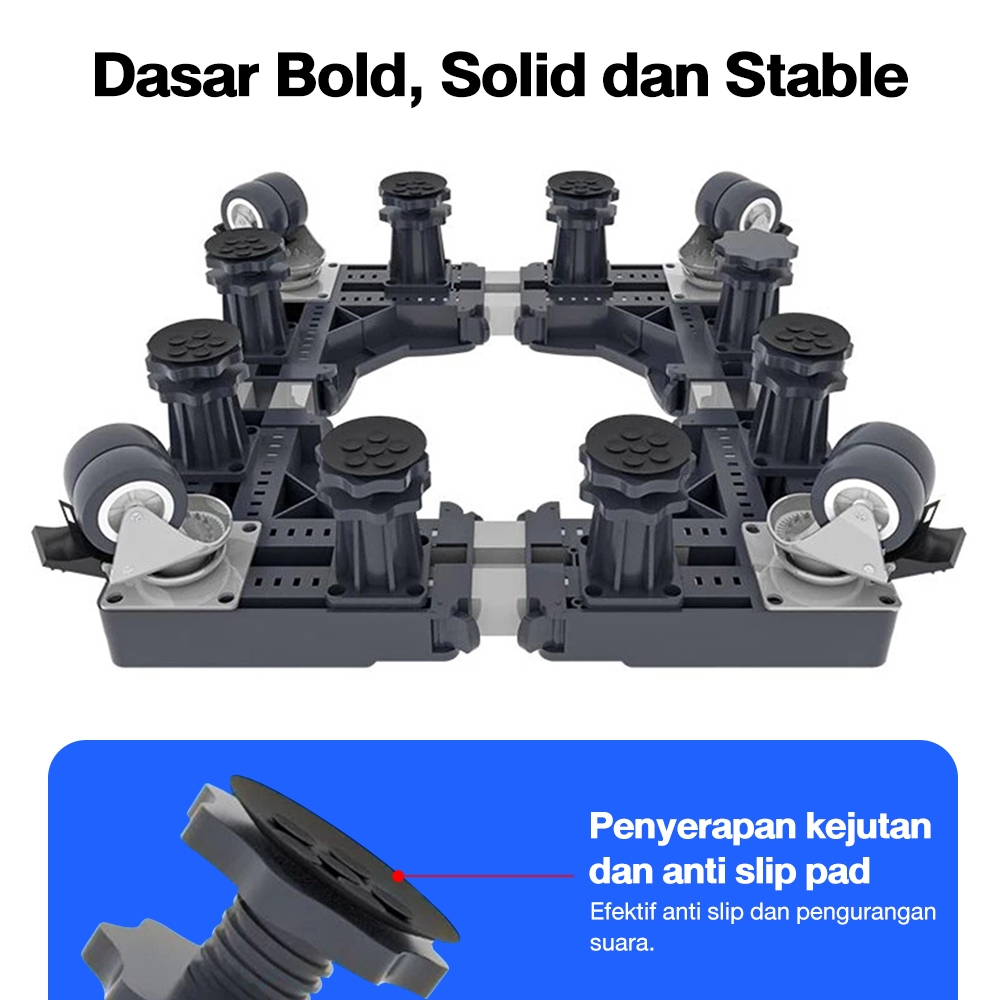 Jual ZENOR Alas Mesin Cuci & Kulkas Anti Slip - Dudukan Adjustable ...