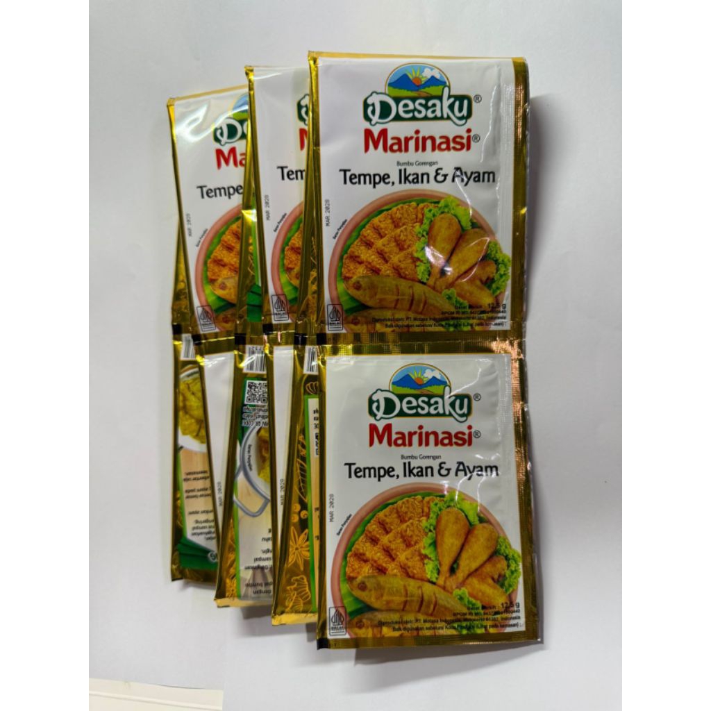 Desaku 240袋 Bumbu Goreng Tempe Ikan Ayam Jual DESAKU Marinasi Bumbu Tempe Ikan dan Ayam 15 gr Bumbu
