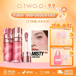 γHaute SeriesγO.TWO.O Dreamy Watercolor Liquid Blush Long Lasting Matte Silky Cheek Makeup Natural Moisturizing High Pigment
