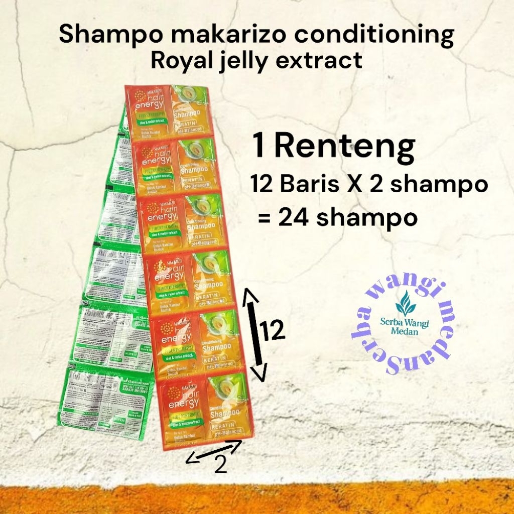 Jual Shampo makarizo sachet rentengan 12 PCS (24 shampo) - Makarizo ...