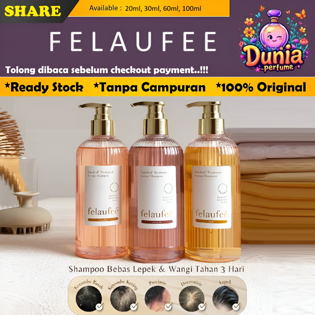 Jual SHARE FELAUFEE - Dandruff Treatment Serum Shampoo | Anti Ketombe ...