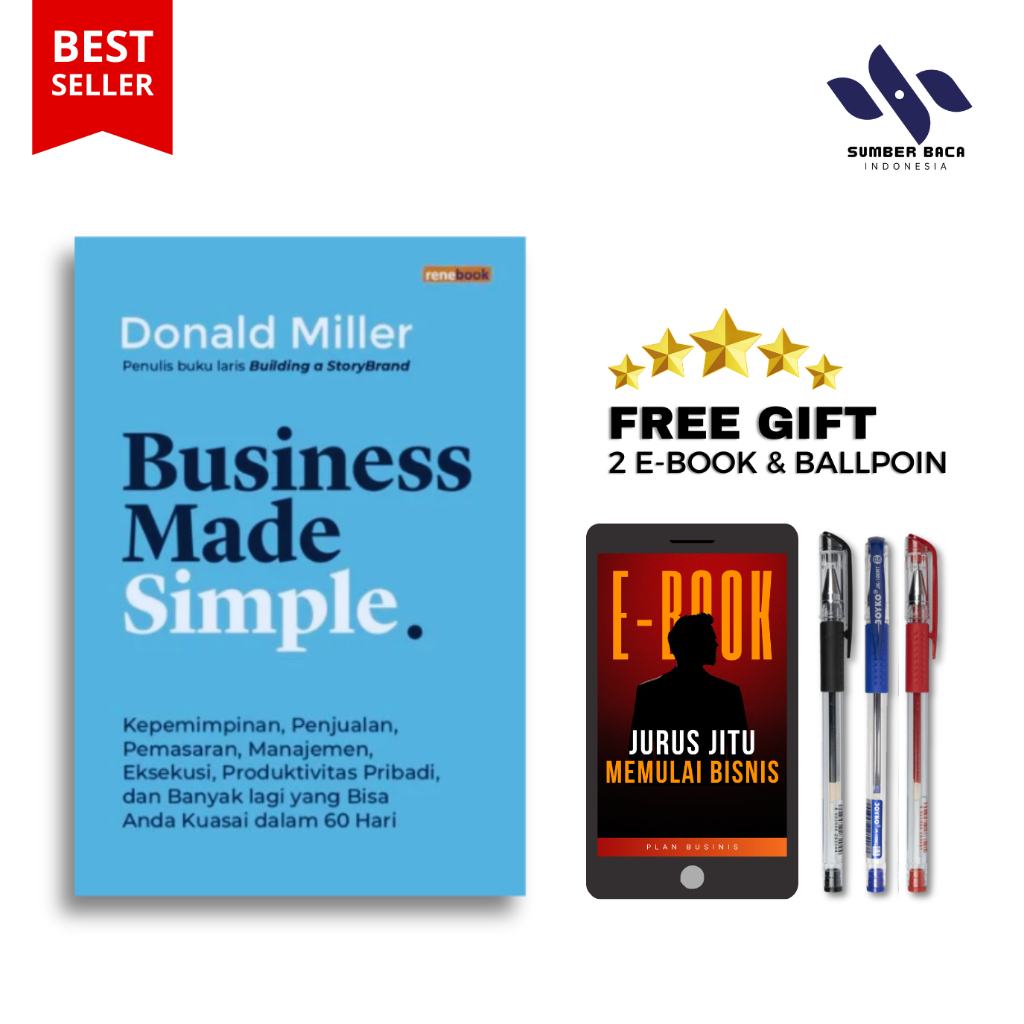 Jual Business Made Simple - Donald Miller[[Bonus special] [Sumber Baca ...