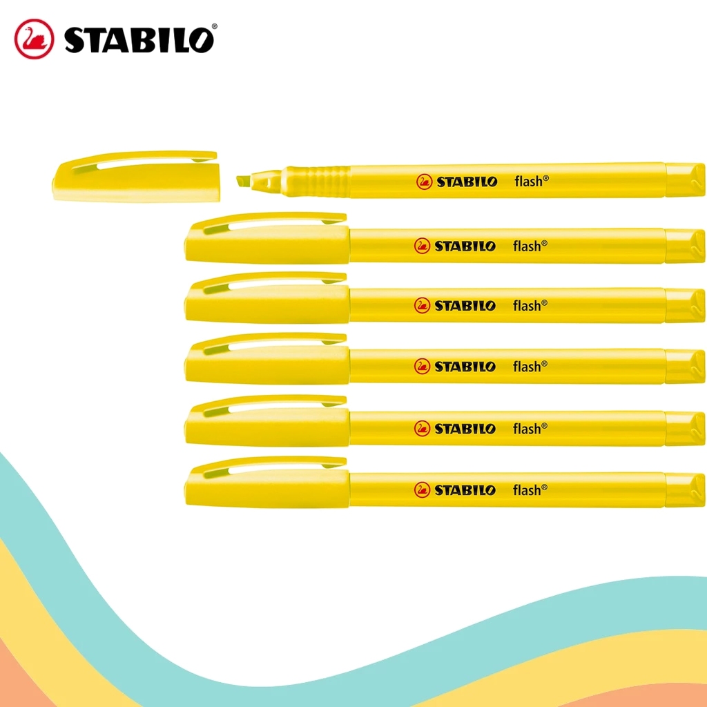 Jual STABILO FLASH YELLOW NO.555/24 (1 PCS) | Shopee Indonesia