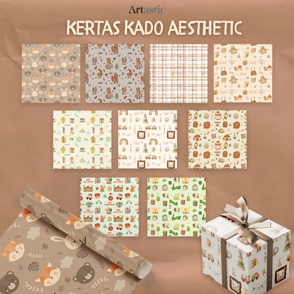 Jual Kertas Kado Aesthetic | Kertas Kado Estetik | Kertas Kado | Kertas ...