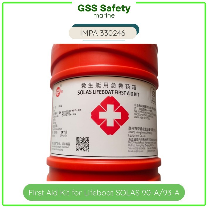 Jual First Aid Kit for Liferaft / Boat Standar SOLAS Type 90-A/93-A ...