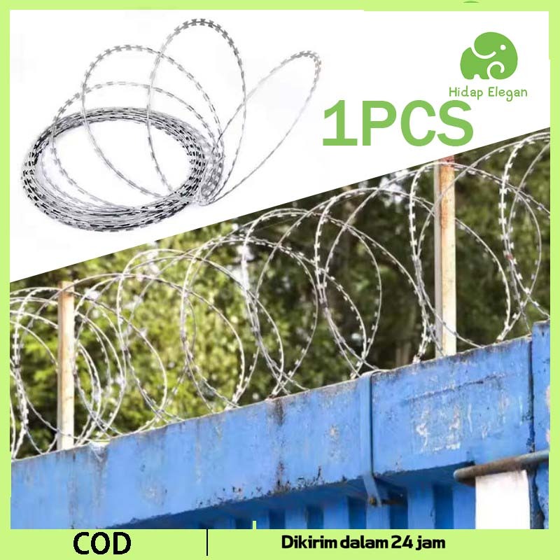 Jual 10meter Kawat Duri Untuk Pagar | Razor Wire Kawat Silet Anti ...
