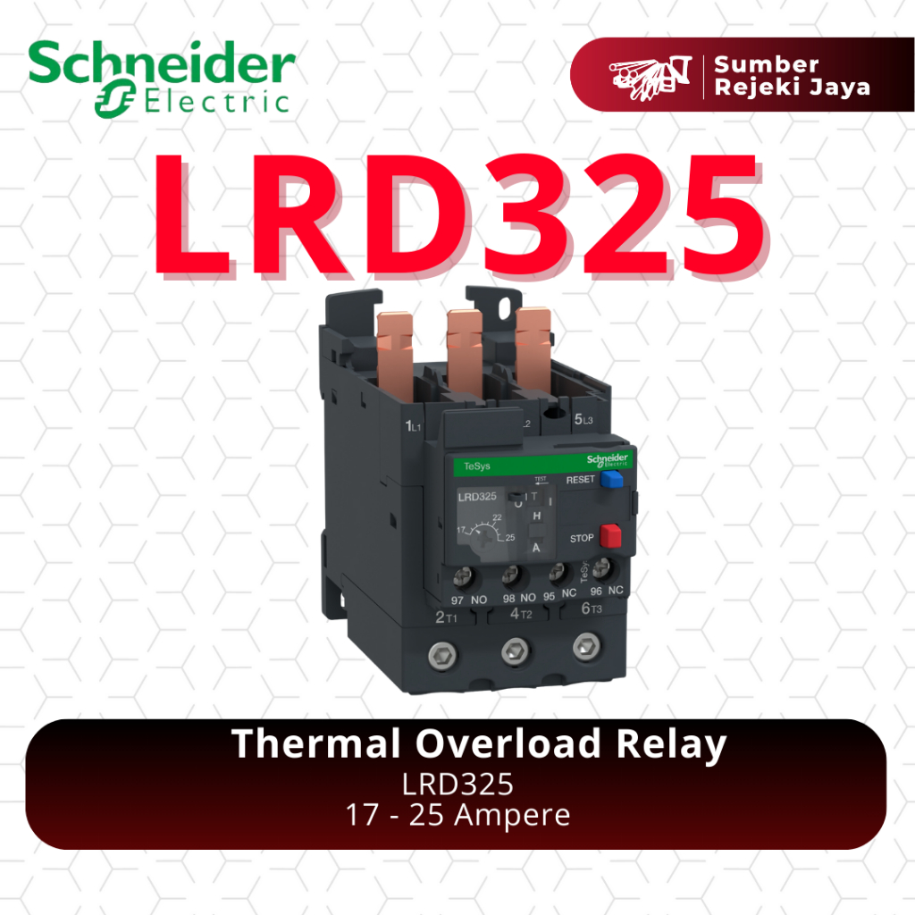 Schneider Thermal Overload Relay LRD325 17A - 25A