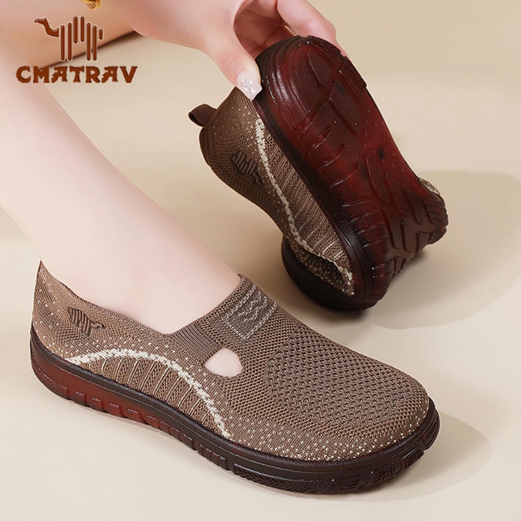 CMATRAV Sepatu Slip-on Wanita Sneakers.Sepatu Flat Wanita.Sol Karet Anti-Slip, Tahan Aus & Super Awet. Casual Shoes Olahraga Cewek Kerja Sport