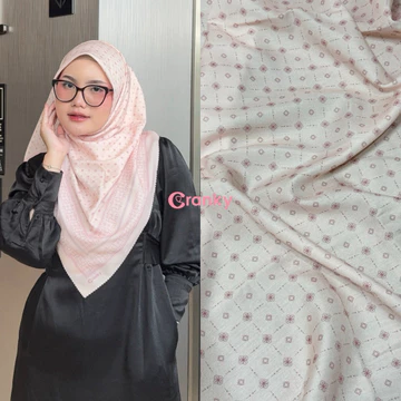 CRANKYPICKS LIMITED 115x115 Hijab Voal Motif Sublim Kerudung Square Printing Voal Hijab