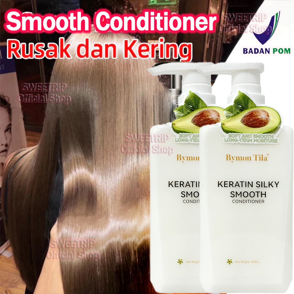 Jual Smooth Conditioner Hair Mask Avocado 300ML BPOM Silky Keratin ...