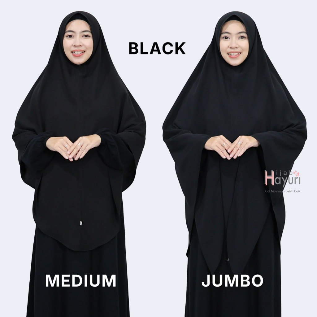 𝗛𝗶𝗷𝗮𝗯 𝗛𝗮𝘆𝘂𝗿𝗶 Bergo Non Pad Wolfis Jumbo Instan Syar'I Bergo Inaya