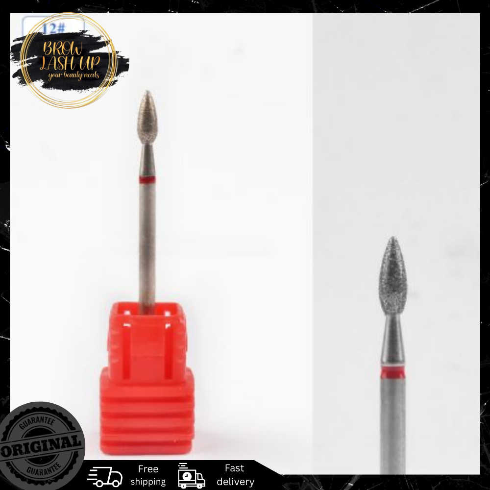 Jual 1Pcs Flame Bits Diamond Drop E File Soft Grid Russian Manicure ...