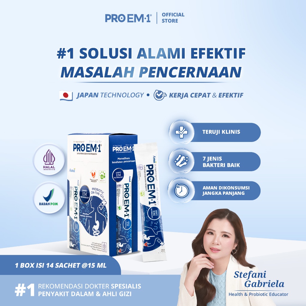 Jual PRO EM1 1 Box Sachet 14 Original (15ml) | Suplemen Probiotik ...