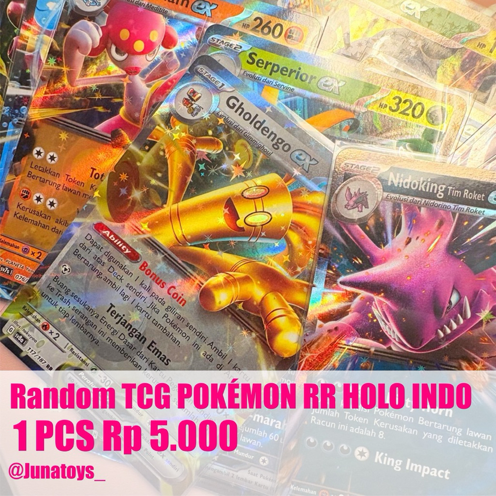 Jual Random TCG Pokemon RR HOLO INDO | Shopee Indonesia