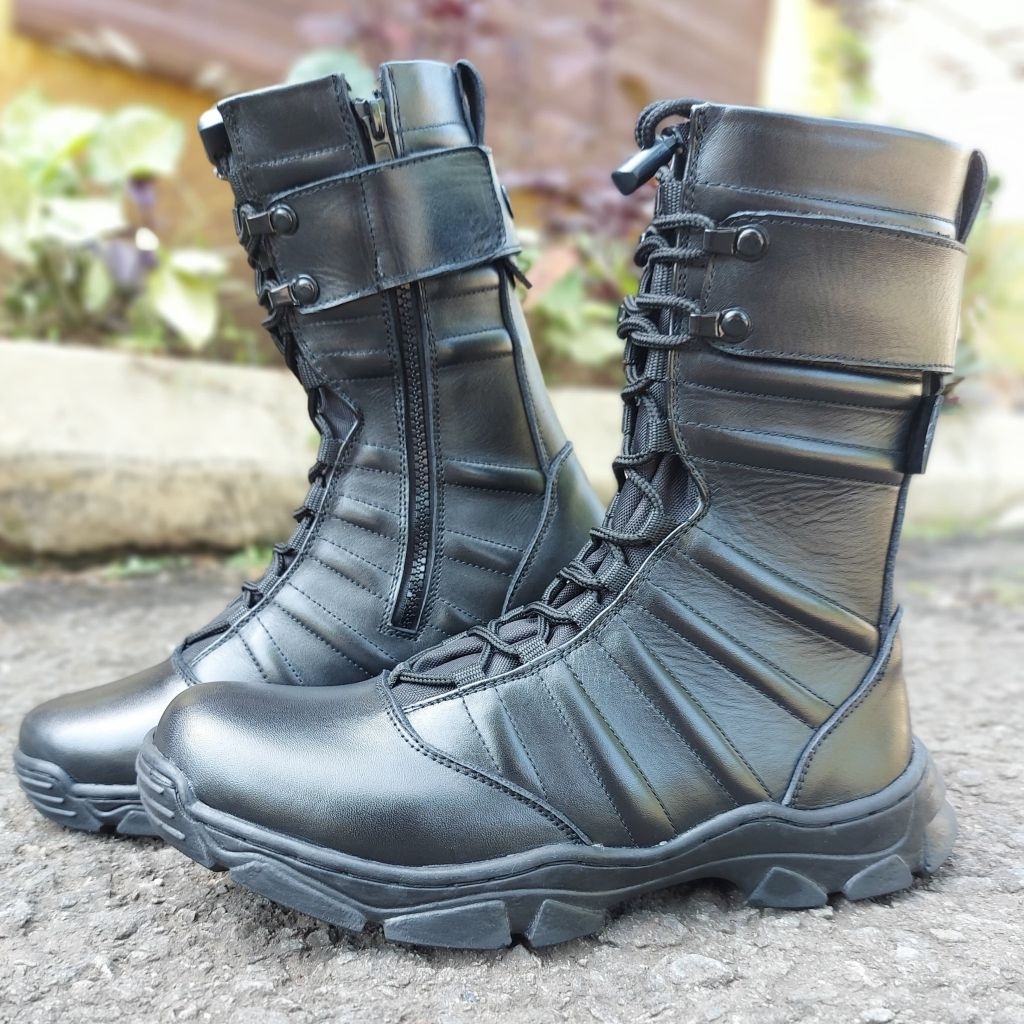 Jual Sepatu Boots Pdl Ninja Full Kulit Sapi Asli Berkualitas Untuk TNI ...