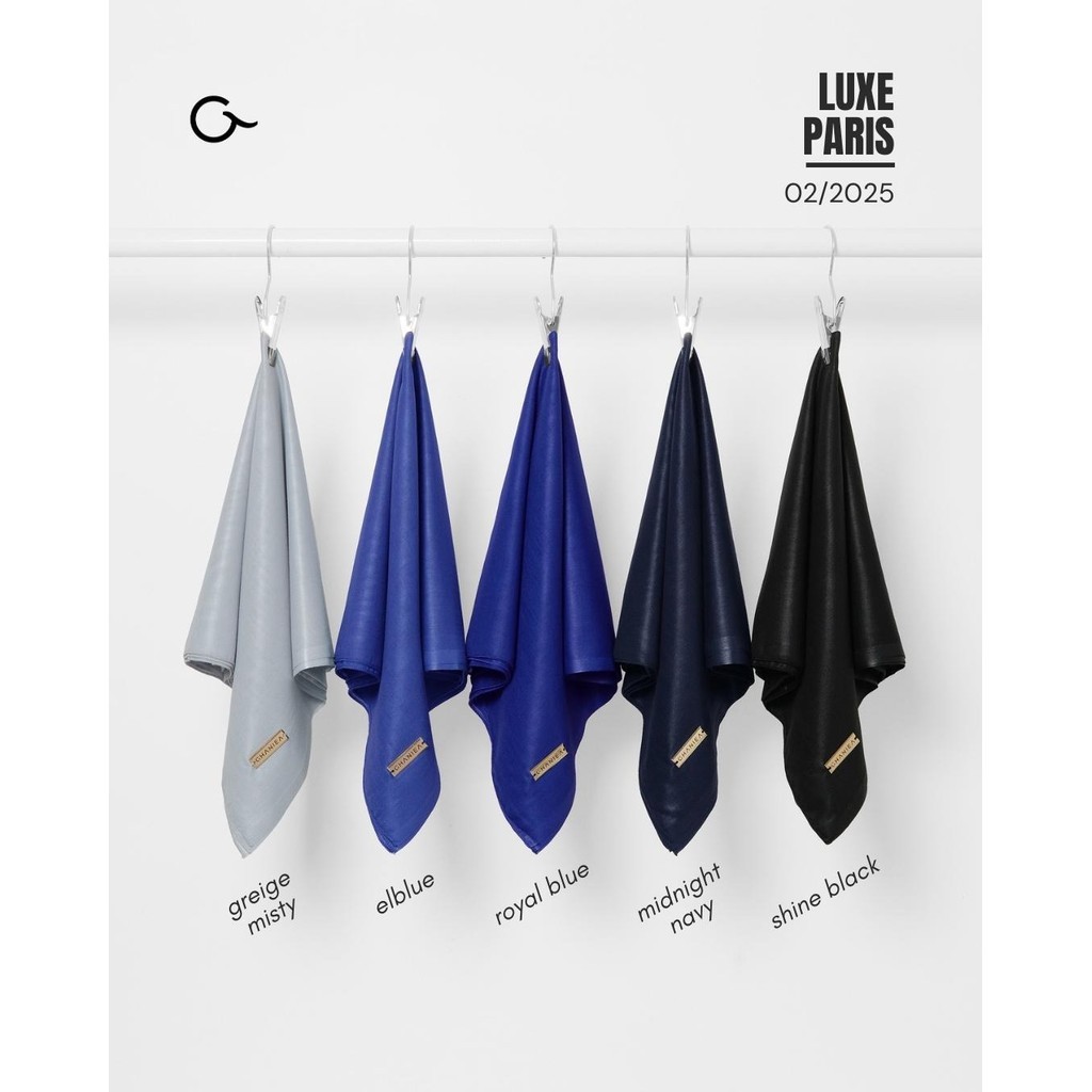 Ghaniea Jilbab LUXE Paris Jilbab Paris Jepang Premium 2026 Vol. 1 – Hijab Jepang Edition Bahan Mewah Stylish Ukuran 115 X 115