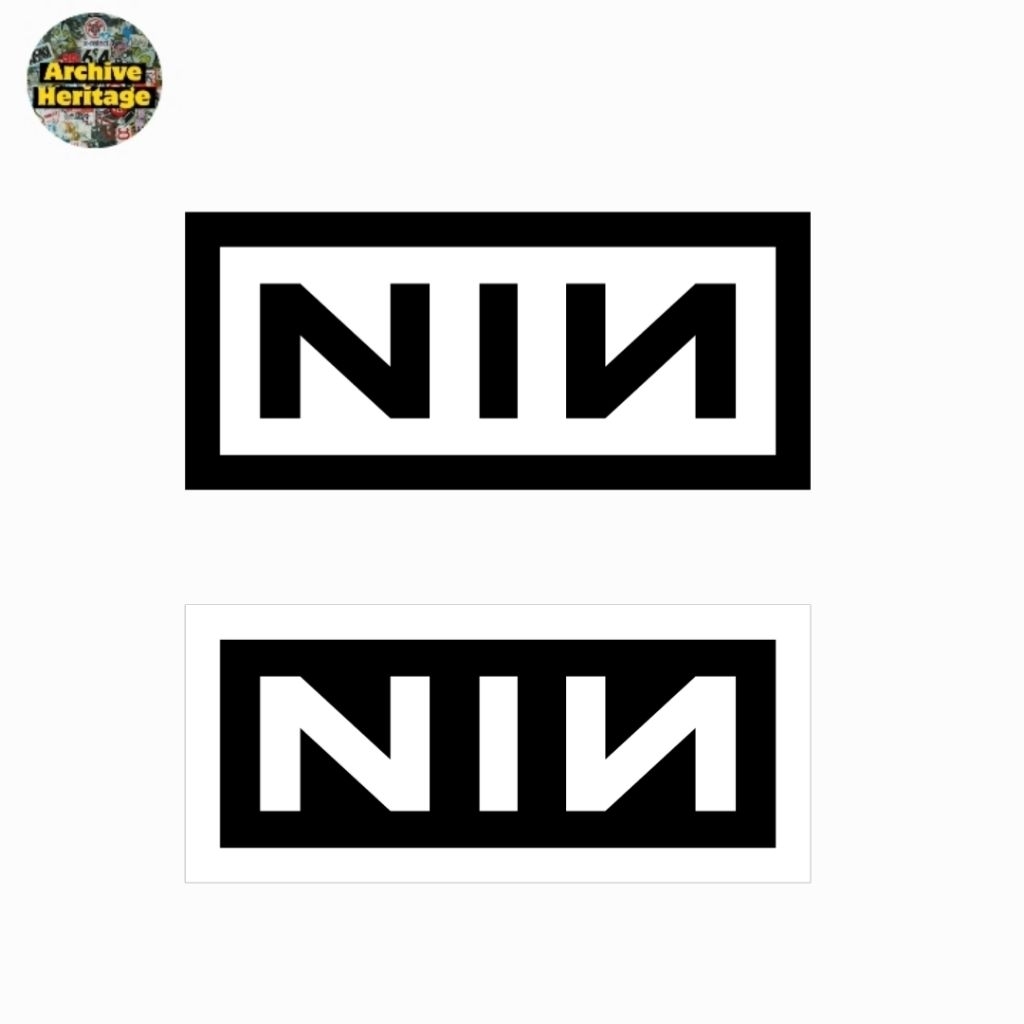 Jual sticker band Nine Inch Nails rock logo NIN stiker | Shopee Indonesia