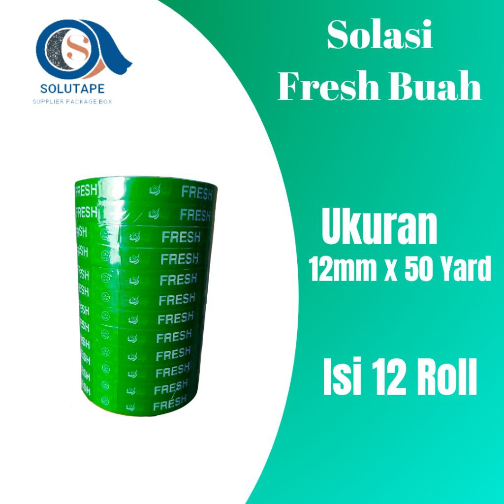 Jual Solasi Buah Fresh Fruit Tape Isolasi Lakban Buah Kuat Daya rekat ...