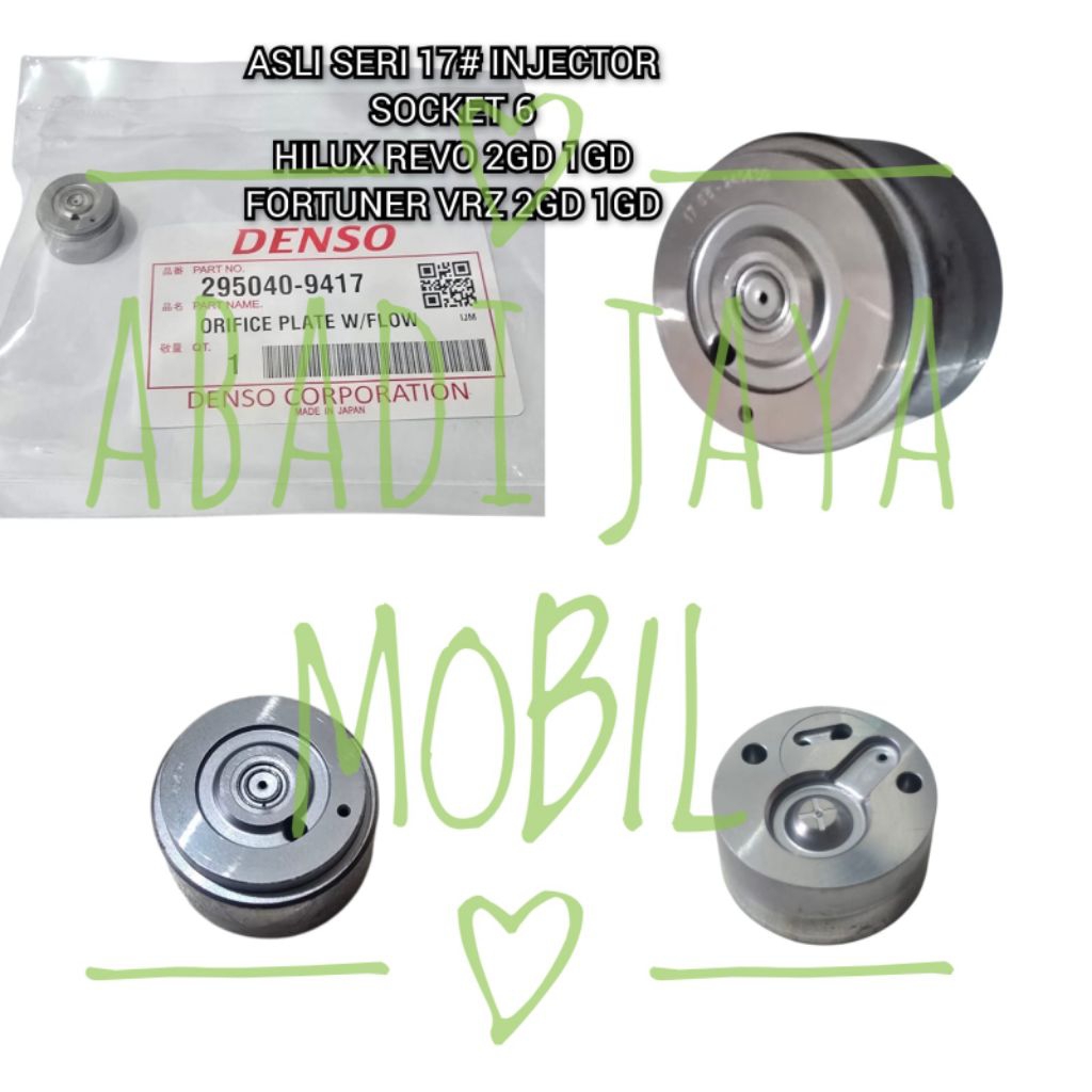 Jual PLATE VALVE INJECTOR INJEKTOR HILUX REVO 2.4 2400CC 2GD SOCKET 6 ...