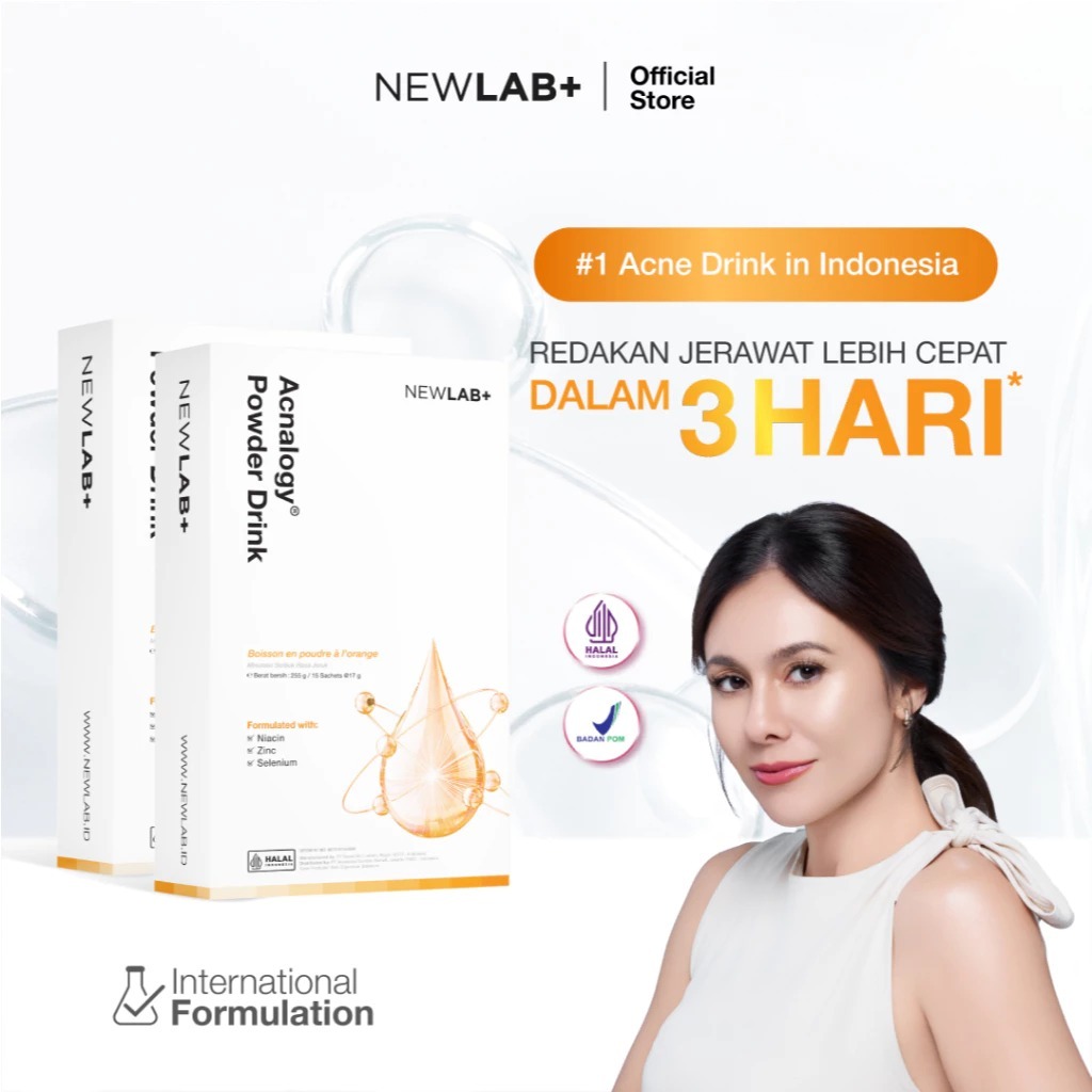 Jual NEWLAB Acnalogy Powder Drink | Minuman untuk Jerawat | Suplemen ...
