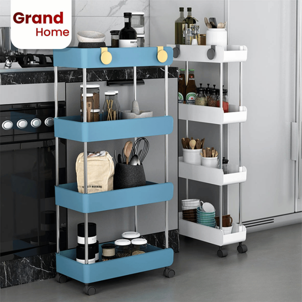 Jual Rak Serbaguna 2 3 4 Susun Roda Rak Dapur Kamar Mandi Troli ...