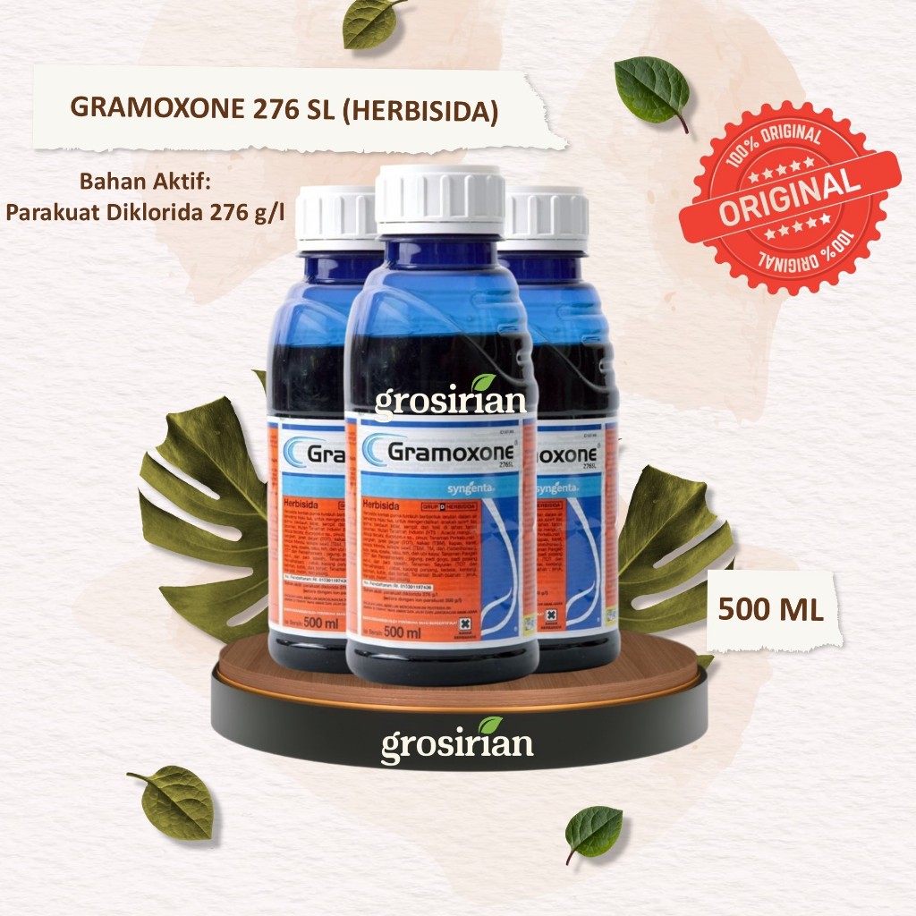 Jual GRAMOXONE 276 SL - 500 ML (HERBISIDA) PENGENDALI GULMA RUMPUT ...
