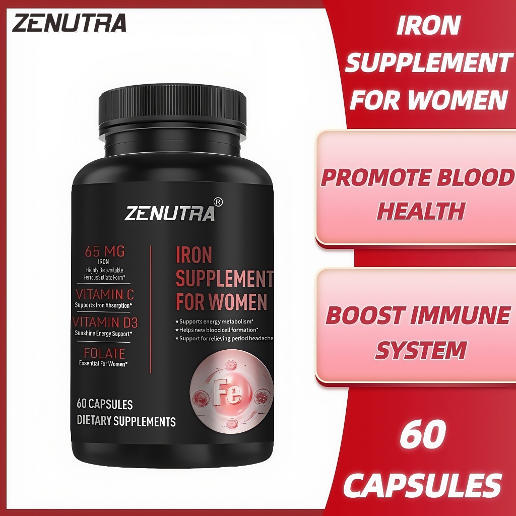 Jual Suplemen Zat Besi untuk Wanita, Zat Besi Berkhasiat Tinggi 65mg ...