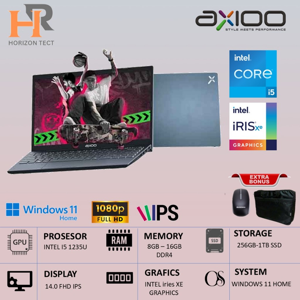 Jual Laptop Axioo Mybook Hype 5 Intel I5 1235U 16GB 512GB 14.0 FHD IPS ...