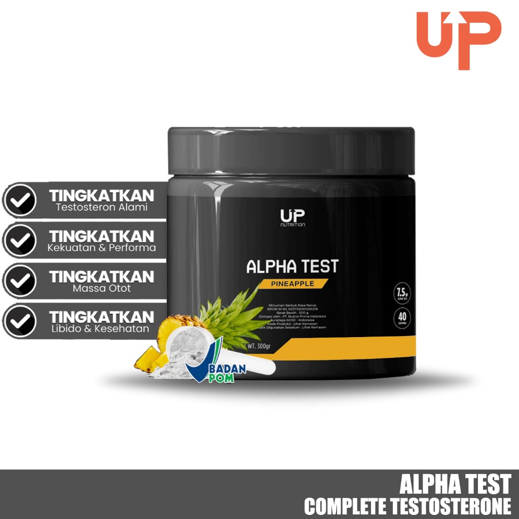 Jual UP Nutrition Alpha Test Testo Booster 40 Serving | Shopee Indonesia