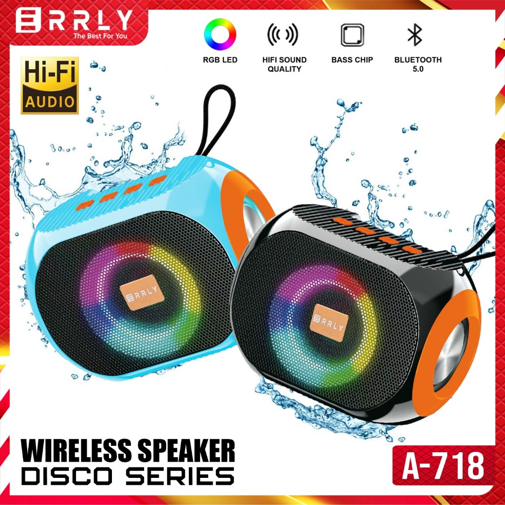 Jual Speaker Bluetooth A718 Wireless LED RGB Light SuperBass TWS ...