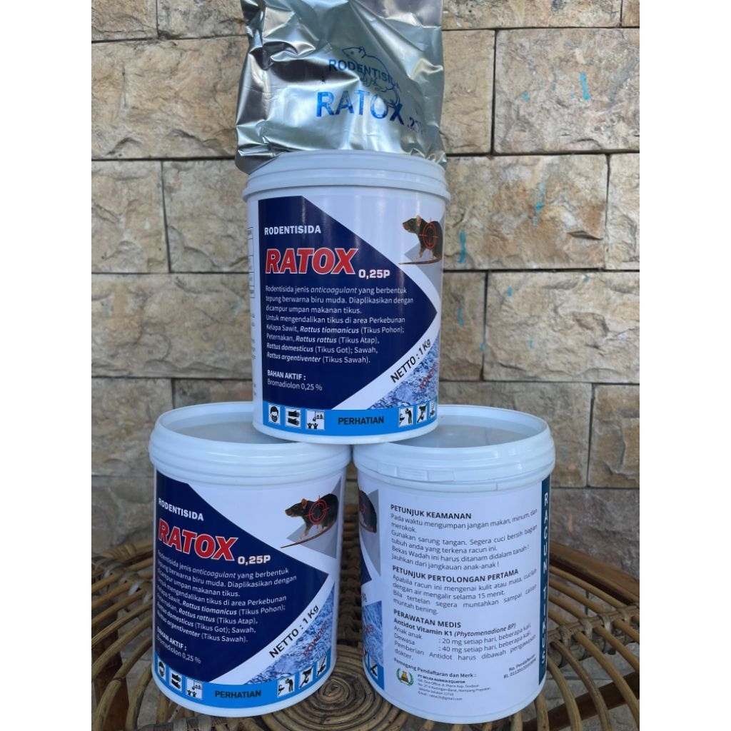 Jual Racun Tikus RATOX 1kg Rodentisida ampuh membasmi tikus sawah ...