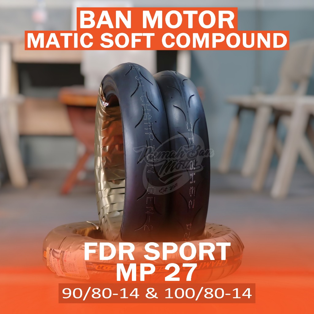 Jual FDR SPORT MP 27 UKURAN 90/80-14 & 100/80-14 BAN MOTOR MATIC VARIO ...