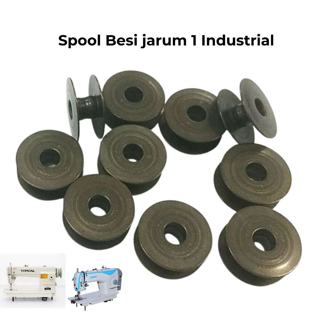Jual Spool / Bobbin / Spull / Spul Besi Polos Hitam - Polos Putih Mesin ...
